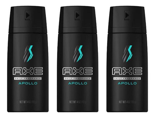 Axe Body Spray Apollo Deodorant Body Spray (3 Pack) Beauty and Personal Care AXE