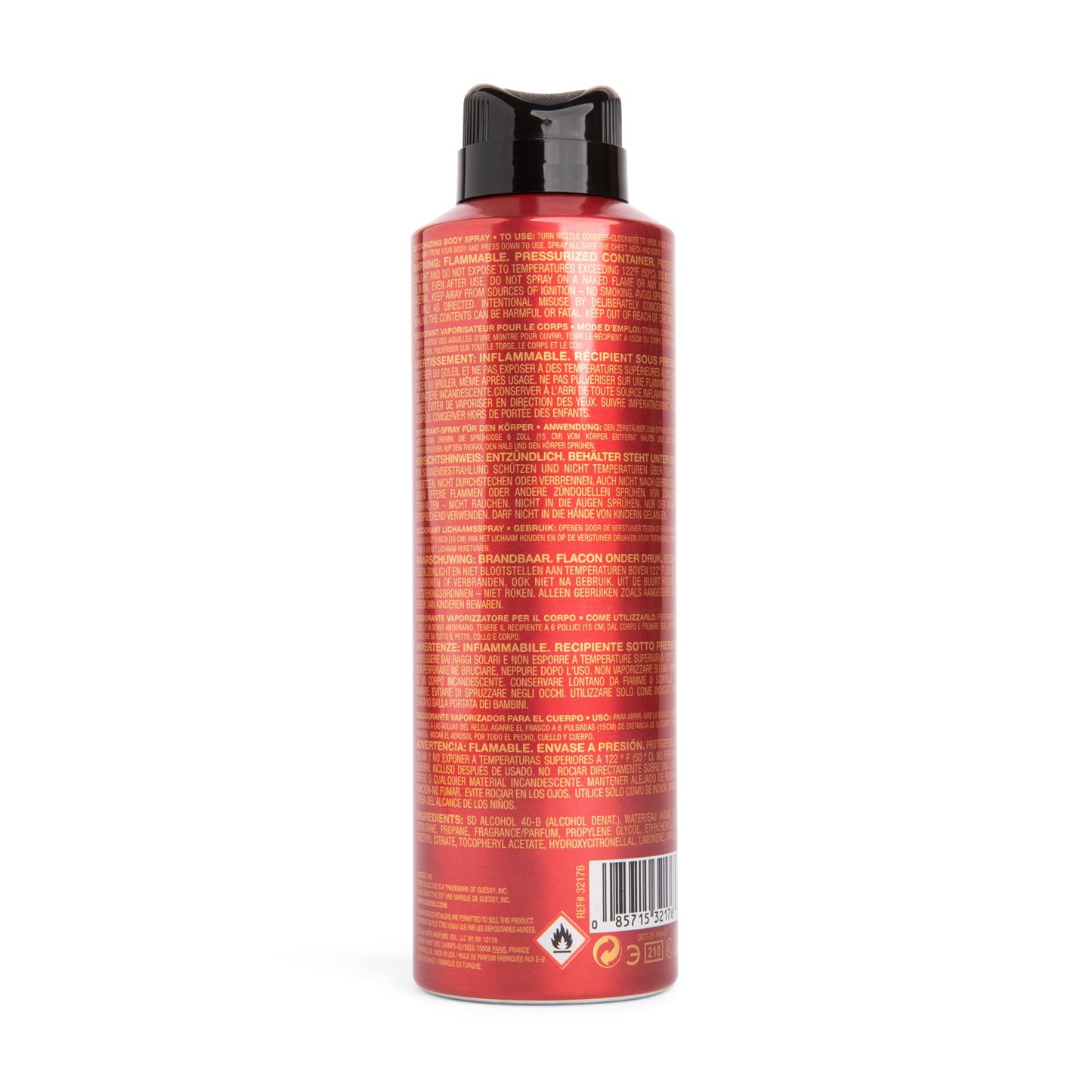 GUESS Seductive Red for Men Deodorizing Body Spray 6 Oz Beauty & Personal Care GUESS