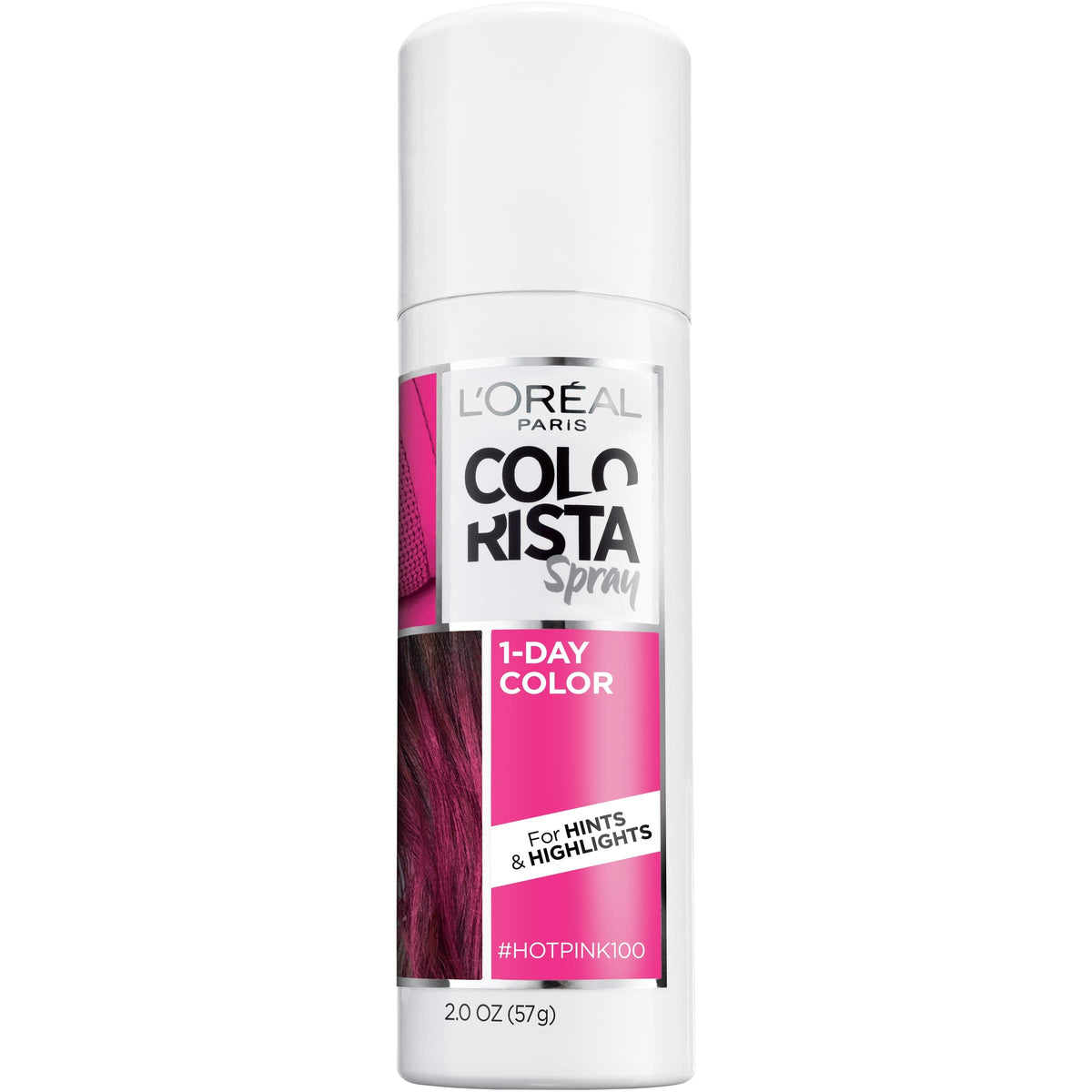 L'Oreal Paris Colorista 1-Day Washable Temporary Hair Color Spray, Hot Pink, 2 Ounces Beauty & Personal Care L'Oreal Paris