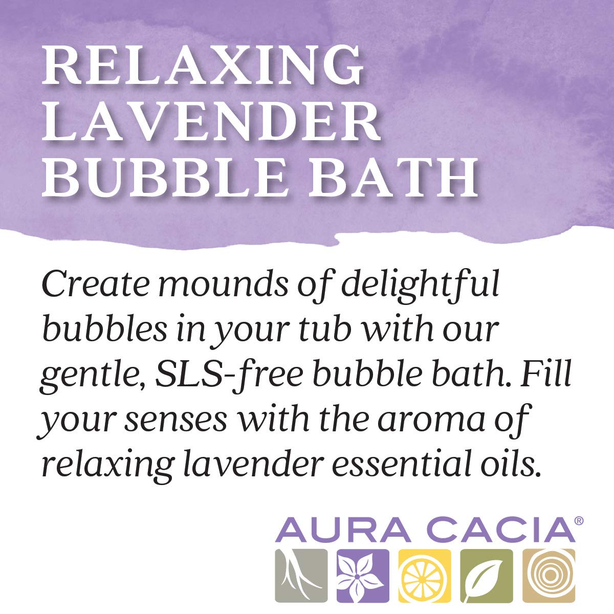 Aura Cacia Relaxing Lavender Bubble Bath, 13 fl oz - Paraben-Free with 100% Pure Essential Oils - Calming and Refreshing Lavender Aromatherapy Beauty and Personal Care Aura Cacia