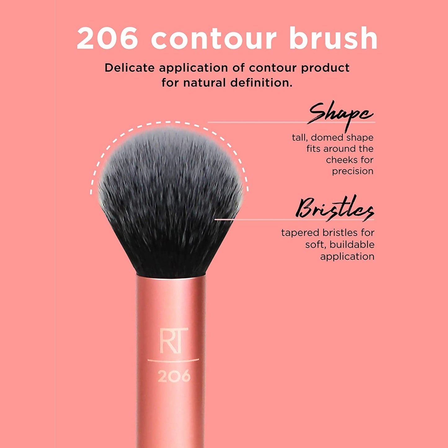 Real Techniques Flawless Base Brush Set With Ultra Plush Custom Cut Synthetic Bristles and Extended Aluminum Ferrules to Build Coverage for Every Beauty & Personal Care Real Techniques