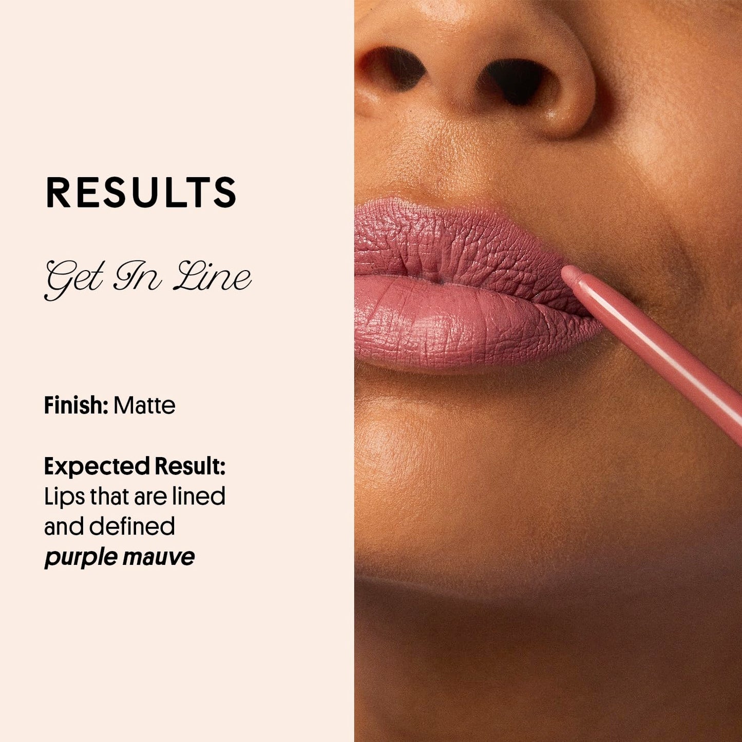Winky Lux Pippy Demi Matte Lip Liner Pencil - Purple Mauve Lipliner, Waterproof Long Lasting Formula, Creamy Retractable Tip For Precision Beauty & Personal Care Winky Lux