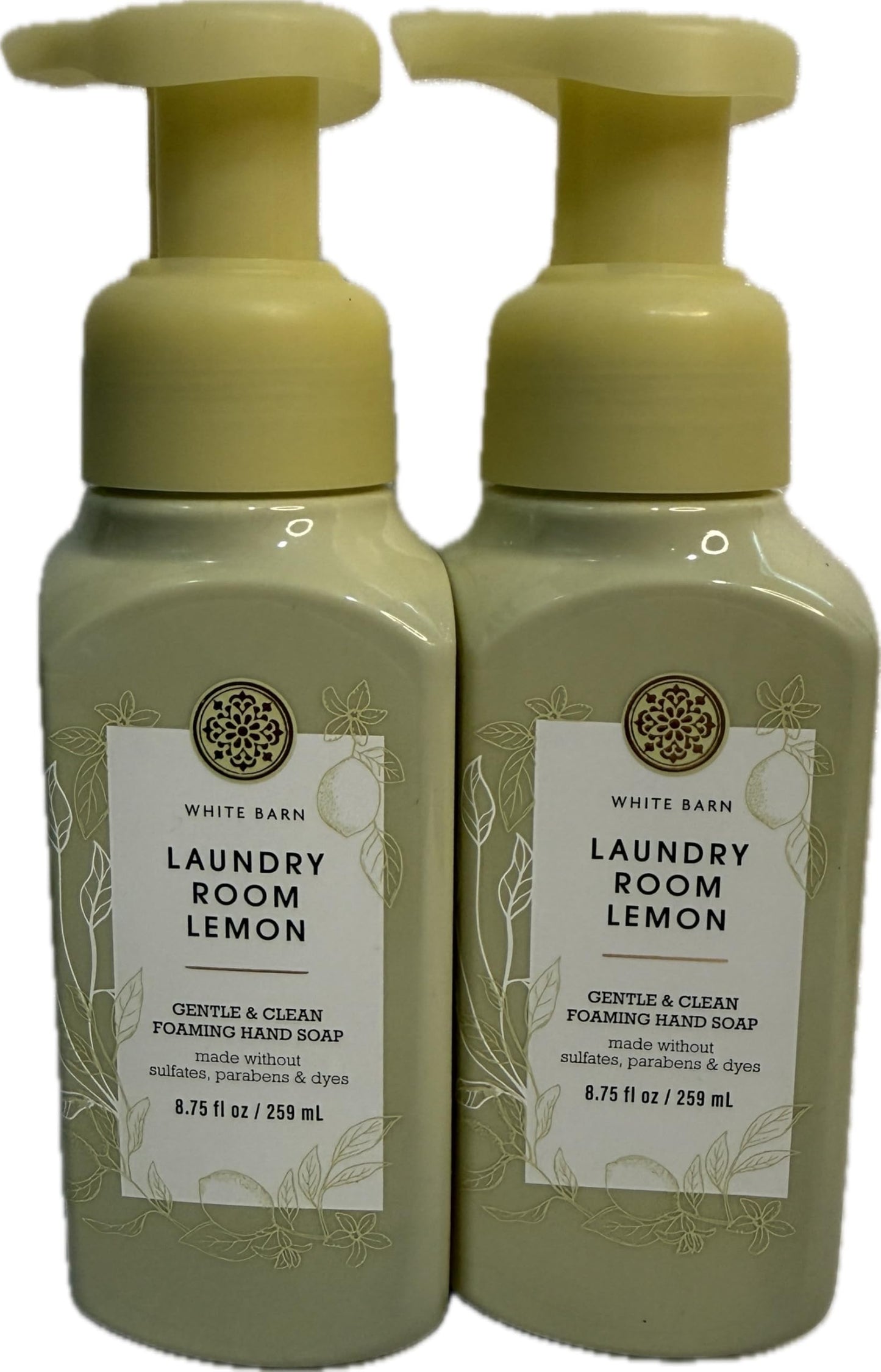 Bath & Body Works Laundry Room Lemon Gentle Foaming Hand Soap 2-Pack - Fresh Citrus Hand Wash Set Beauty & Personal Care Bath & Body Works