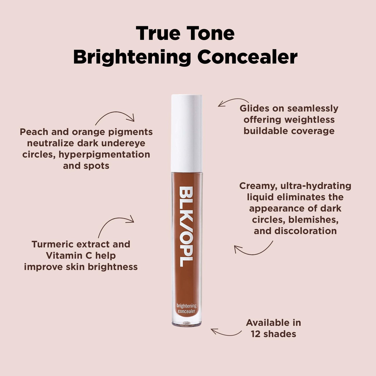 BLK/OPL True Tone Brightening Concealer (Maple Mane) Beauty & Personal Care Black Opal