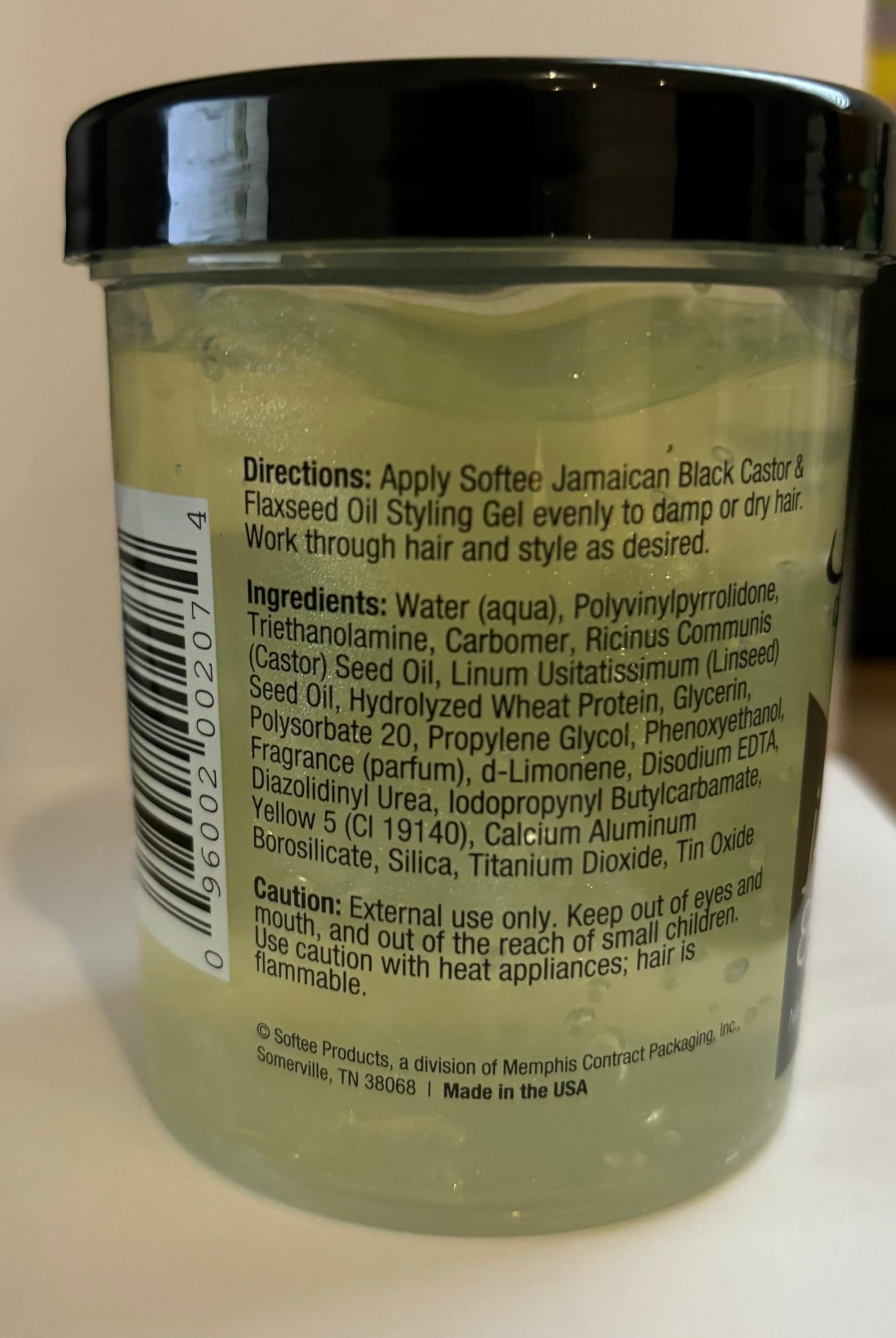 Softee Softee jamaican black castor & flaxseed oil styling gel 8 ounce, Green, 8 Ounce Beauty & Personal Care Softee