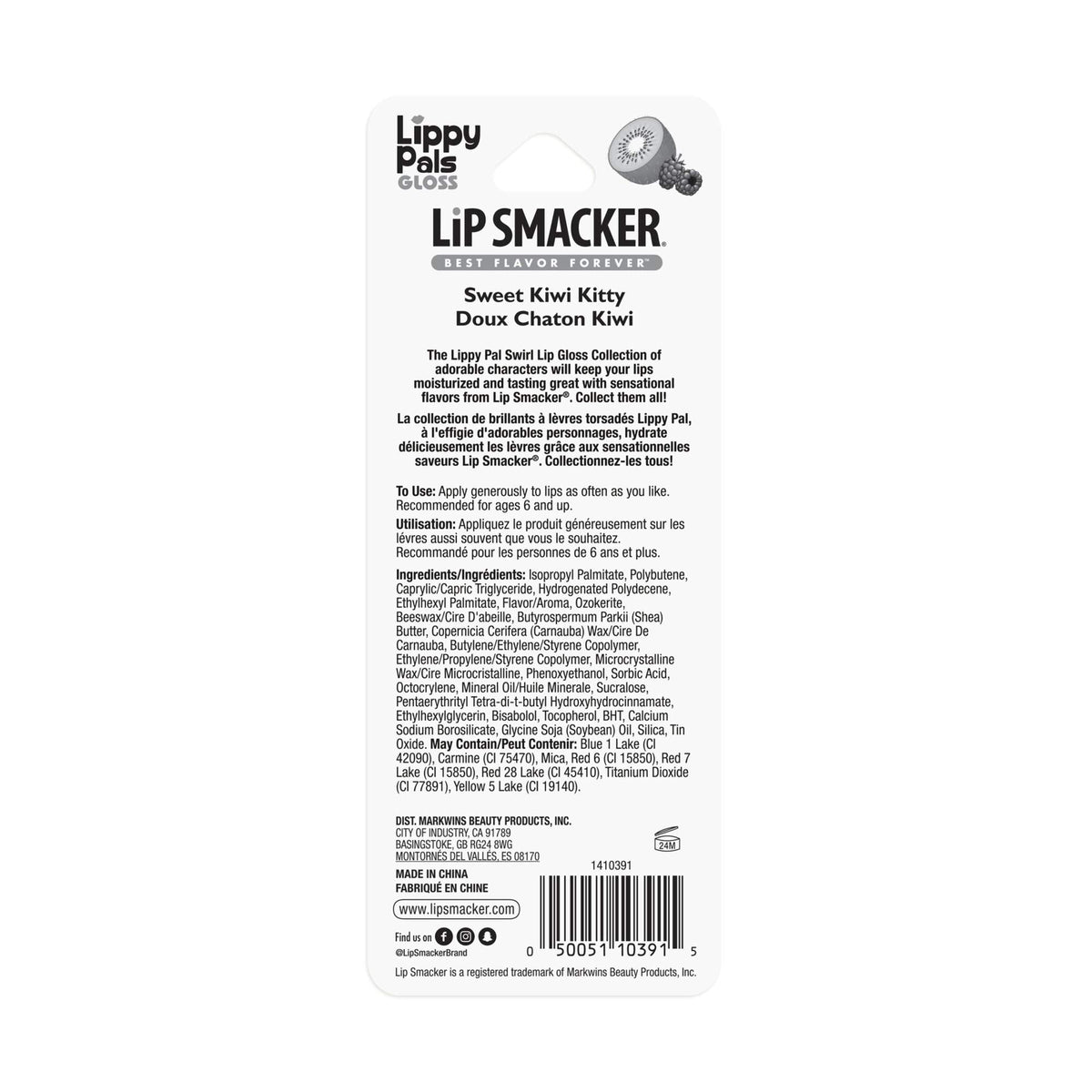 Lip Smacker Lippy Pals Kitty Kitten, Flavored Moisturizing & Smoothing Soft Shine Lip Balm, Hydrating & Protecting Fun Tasty Glossy Finish Beauty & Personal Care Lip Smacker