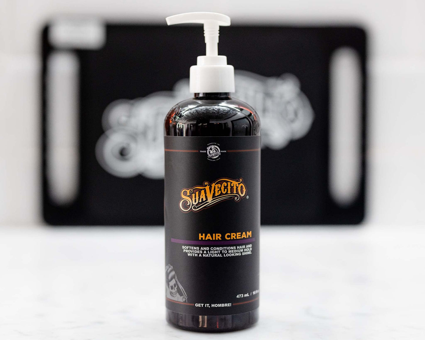 Suavecito Hair Cream Pump Bottle Medium Shine All Day Light Hold (16 oz) Beauty & Personal Care Suavecito