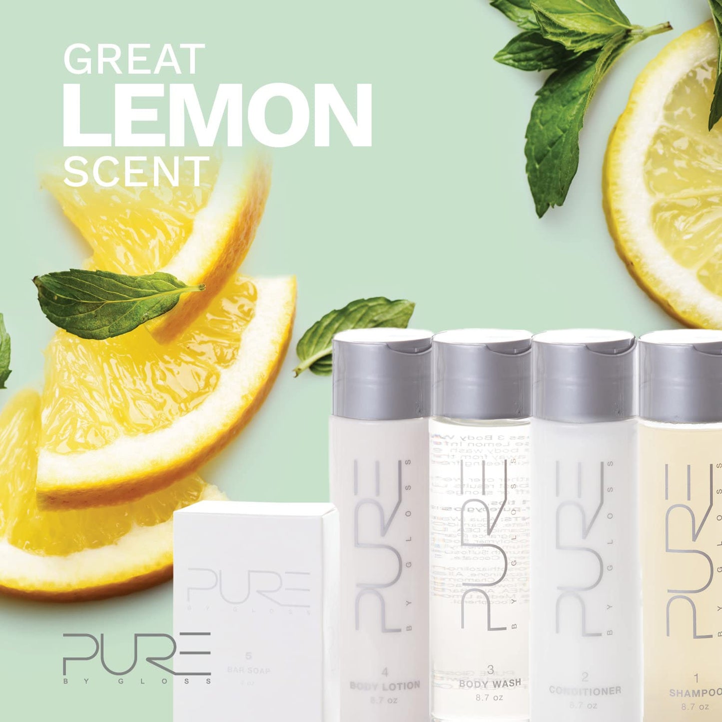 Pure By Gloss Body Lotion - Fresh Lemon Scent - for All Skin Types - Cruelty Free and Paraben Free - Luxurious Moisturizing, Softening & Smoothing Beauty & Personal Care Pure By Gloss