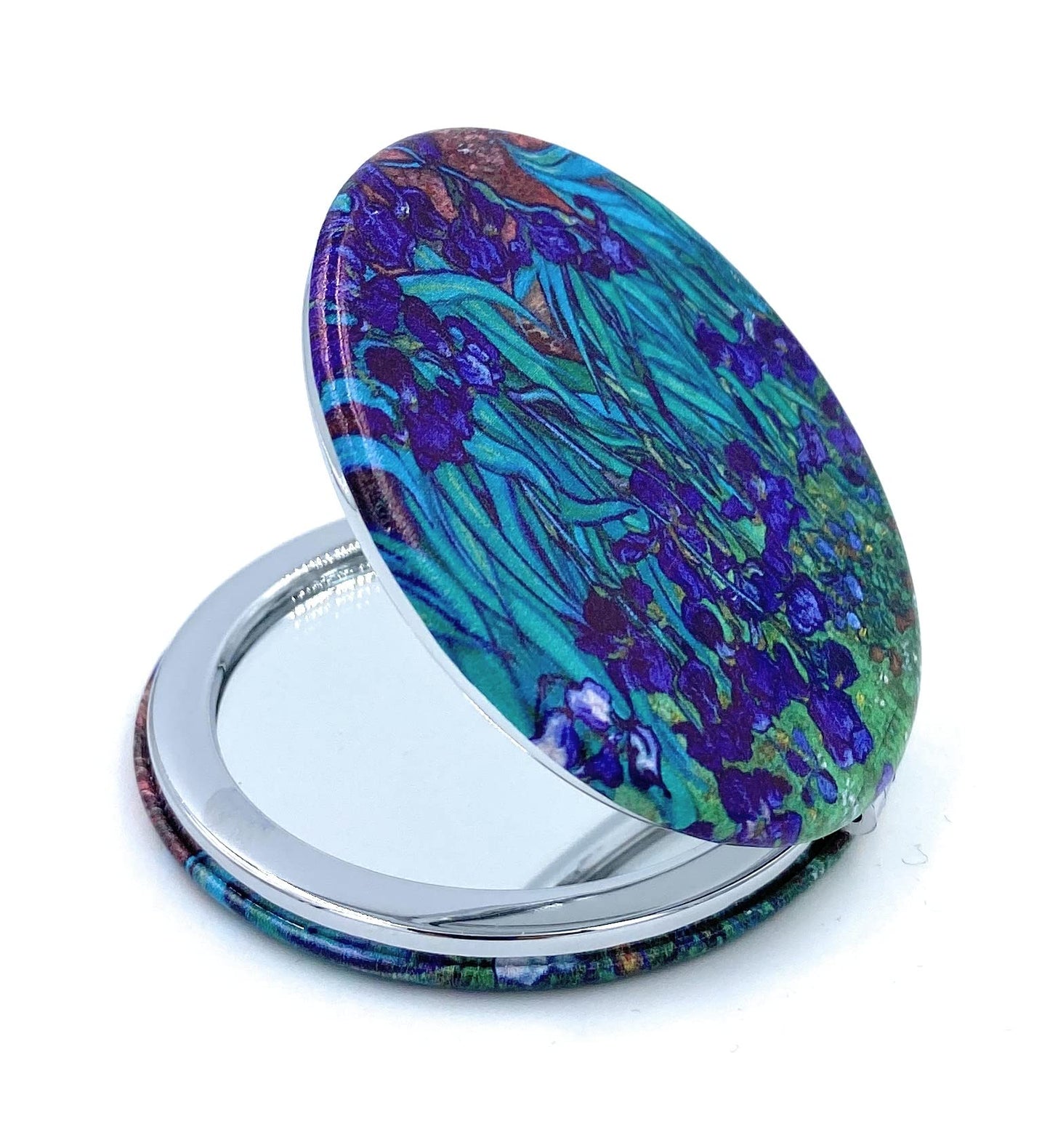 Aeisage Pocket Mirror for Women Small Travel Mirror Magnifying Van Gogh Irises Flower Purse Mirror Compact Unique Gift for Artistic Mom Beauty & Personal Care Aeisage