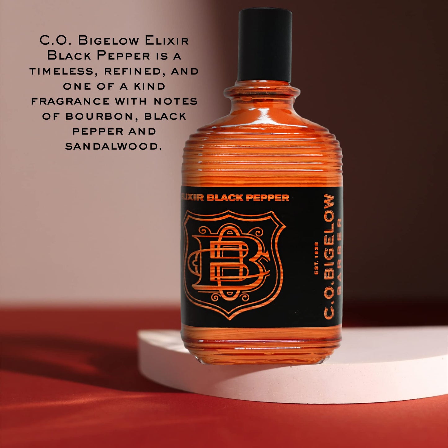C.O. Bigelow - Elixir Black Pepper - No. 1586, 2.5 fl oz, Cologne for Men, Bourbon & Sandalwood Scented, Masculine, Refined, Long Lasting Mens Cologne Beauty & Personal Care C. O. Bigelow