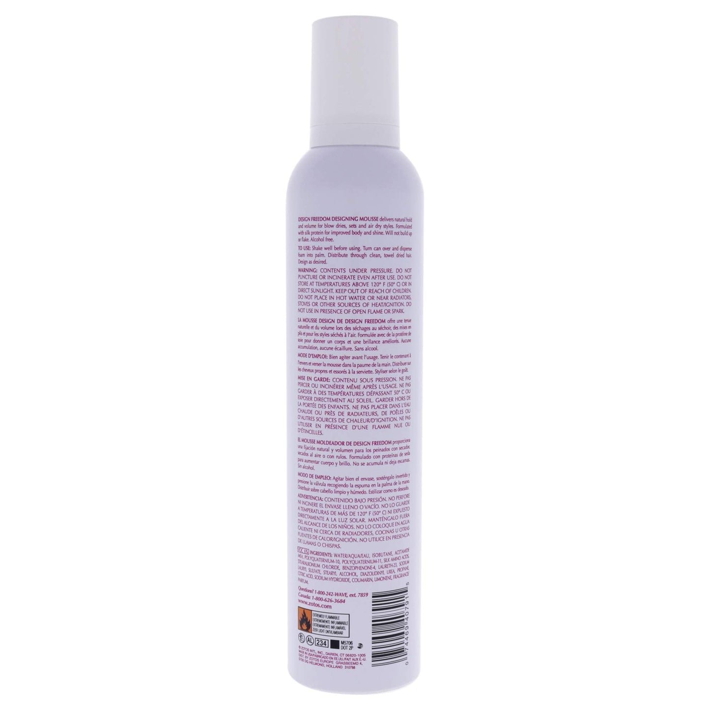 Zotos Design Freedom Designing Mousse Mousse Unisex 10.5 oz Beauty & Personal Care Zotos