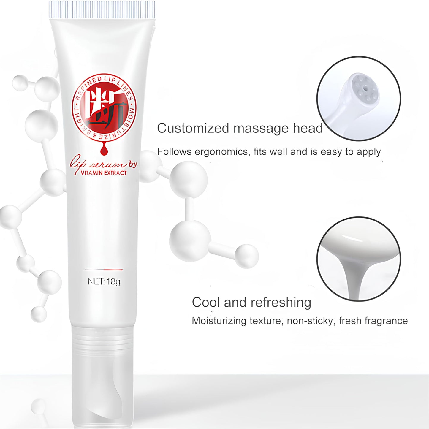 Jinshane Lip Serum by Vitamin Extract, Lip Lightening for Dark Lips, Lip Balm Dark Lip Treatment for for Smokers and Non-smokers, Lip Brightener Beauty and Personal Care Cappuvini
