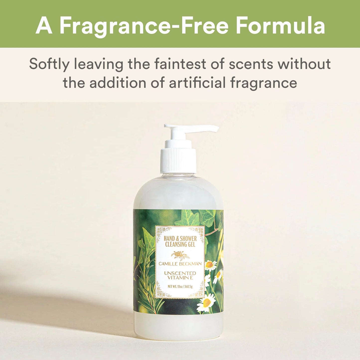 Camille Beckman Hand and Shower Cleansing Gel, Vitamin E Unscented, 13 Ounce Beauty & Personal Care Camille Beckman