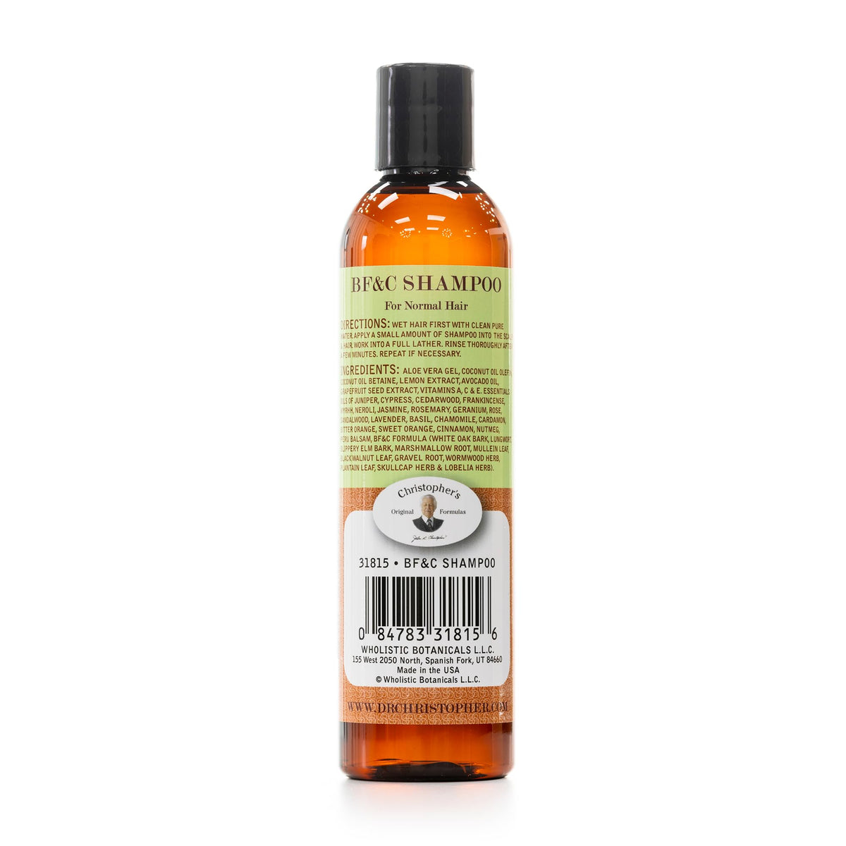 Christopher's Original Formulas BF&C Shampoo, Sulfate Free Shampoo, Organic Hair Care for Women and Men, Paraben Free Clean Hair Products, Scalp Beauty & Personal Care Christopher's Original Formulas