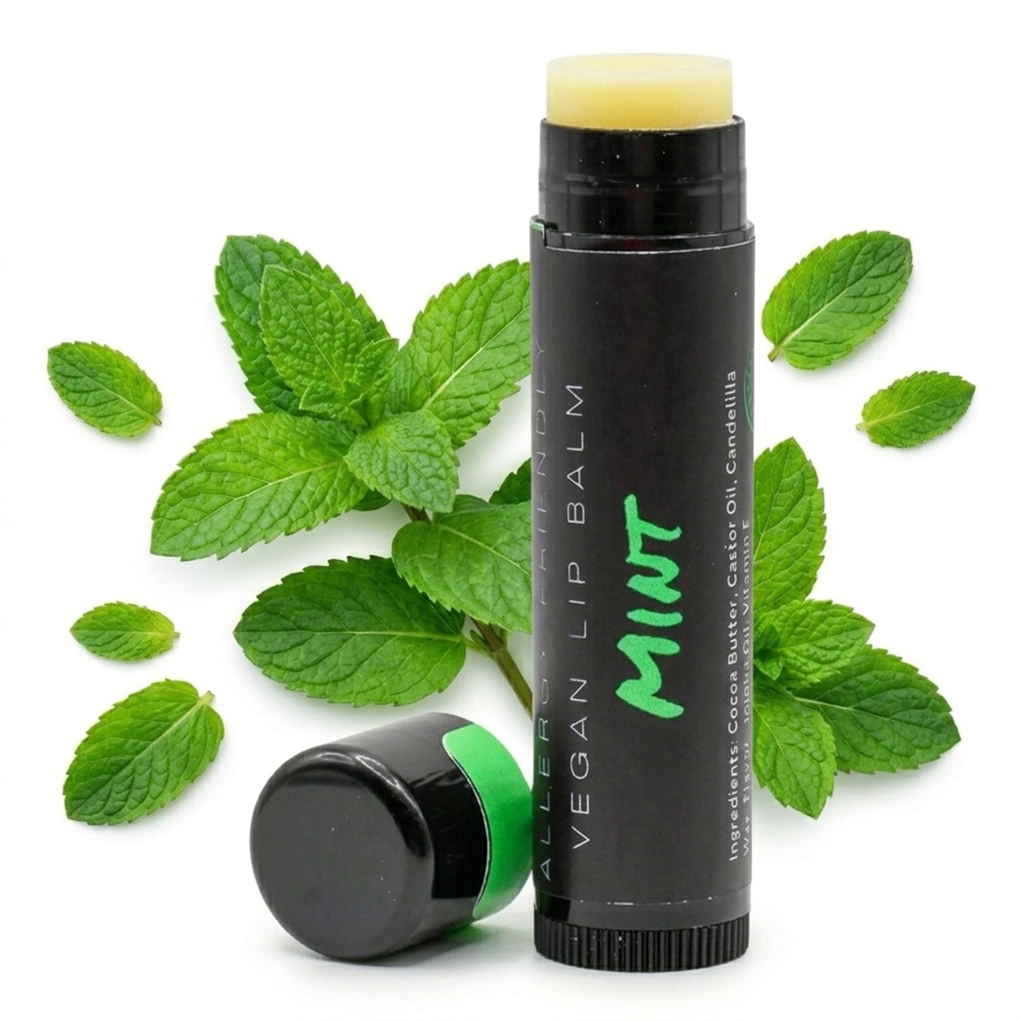 UNCHAPPED Vegan Lip Balm - All Natural and Free of Beeswax, Soy, Nut, and Top 9 Food Allergens (Mint) Beauty and Personal Care UNCHAPPED