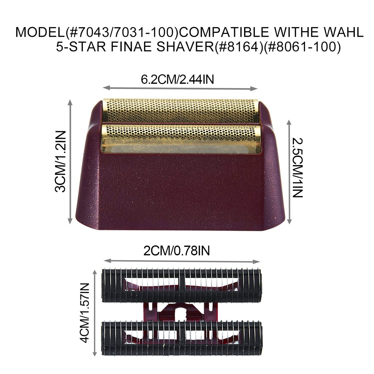 5 Star Shaver Replacement Foil Compatible with wahl Shaver Foil Beauty and Personal Care DODAER