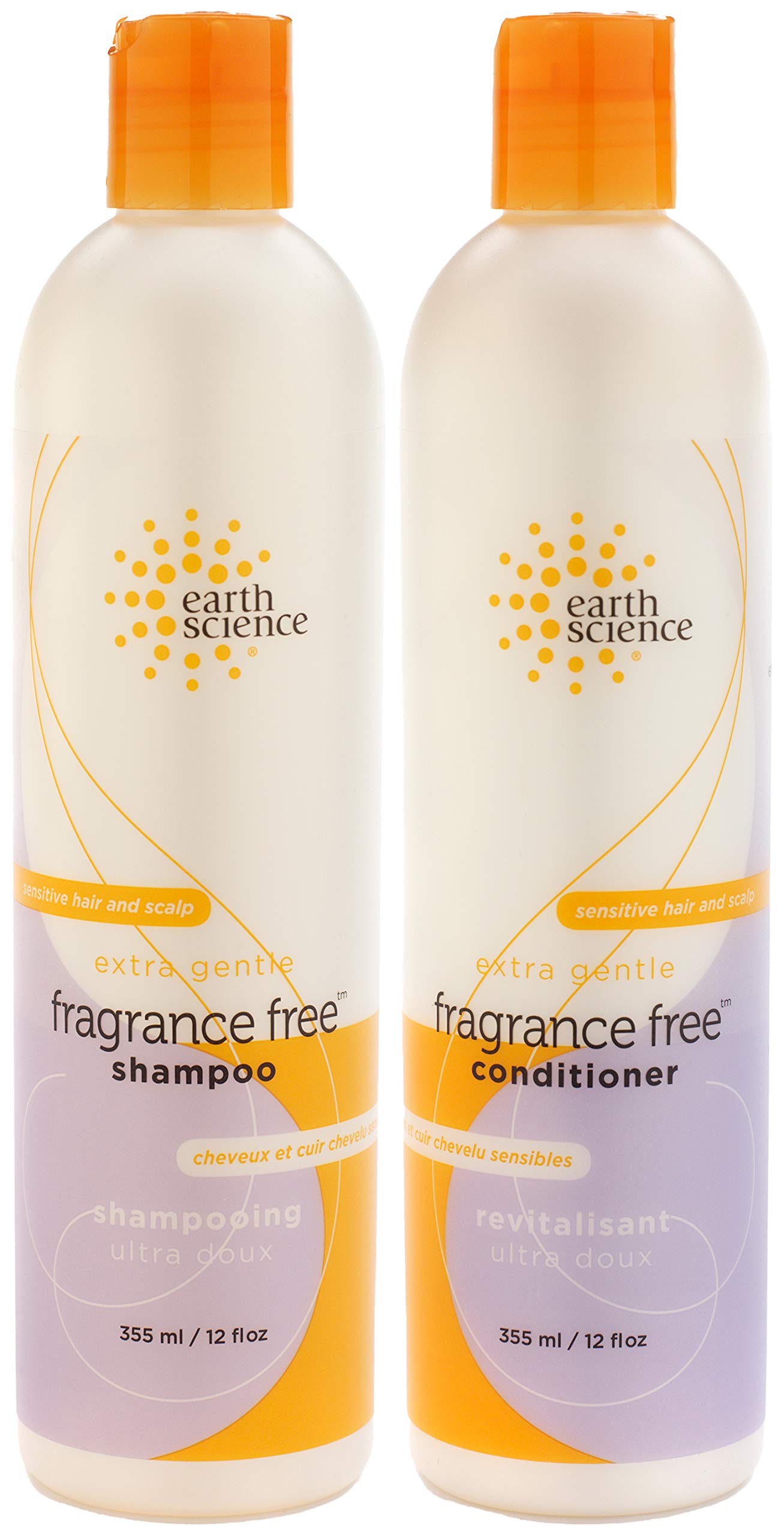 EARTH SCIENCE - Extra Gentle Fragrance Free Shampoo & Conditioner Set (12 oz.) Beauty & Personal Care Earth Science