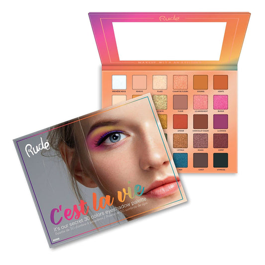 Rude Cosmetics Cest La Vie 30 Eyeshadow Palette Eye Shadow Women 1.13 oz Beauty & Personal Care RUDE