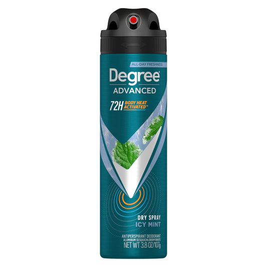 Degree Men Antiperspirant Deodorant Dry Spray Icy Mint 72-Hour Sweat and Odor Protection Deodorant For Men With Body Heat Activated Technology 3.8 oz Beauty and Personal Care Degree