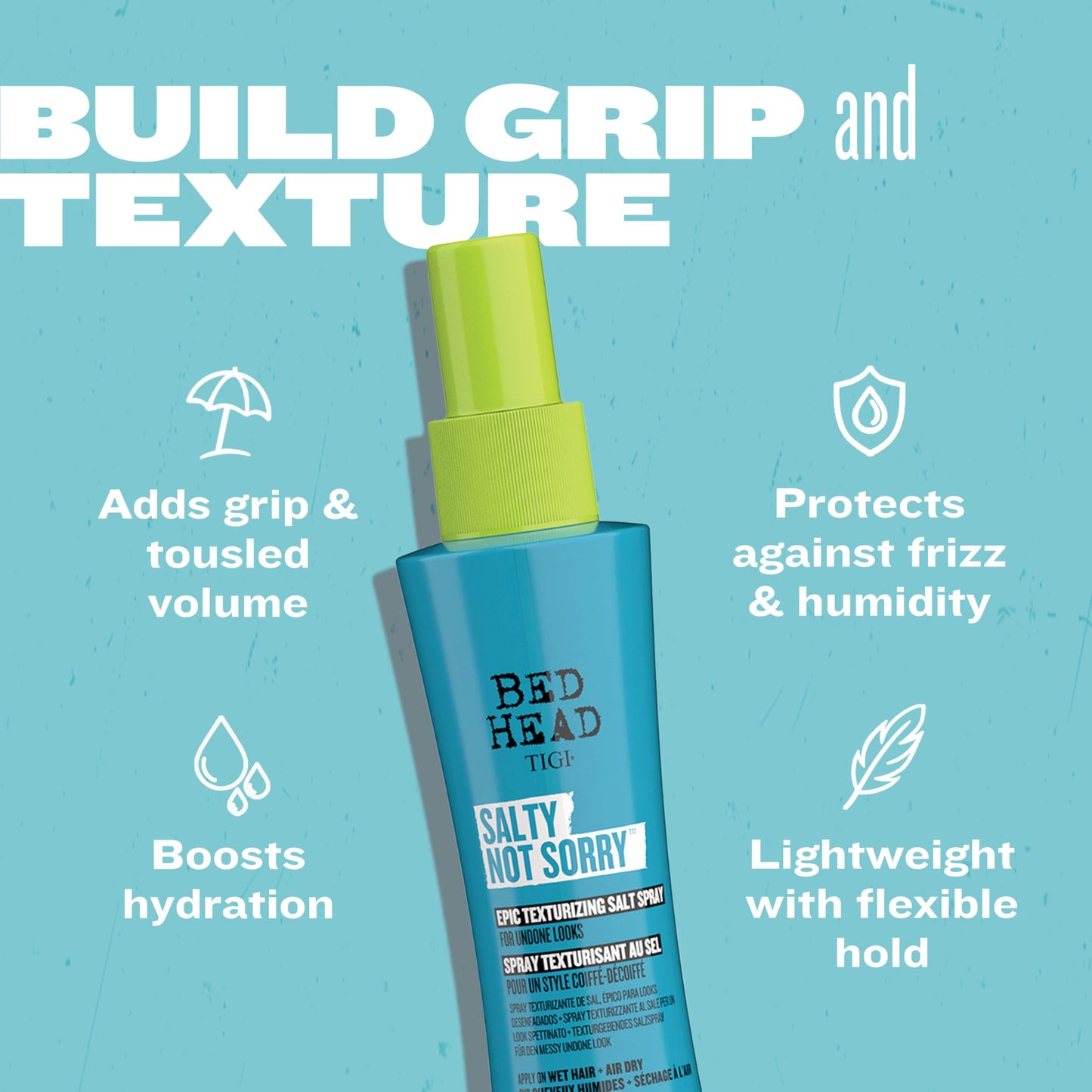 Bed Head by TIGI Salty Not Sorry Texturizing Salt Spray for Natural Undone Hairstyles, 3.38 fl oz Beauty & Personal Care TIGI