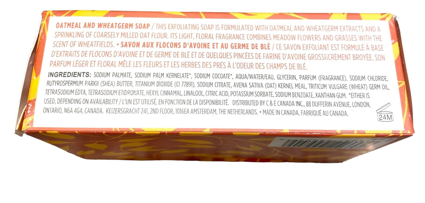Crabtree & Evelyn Oatmeal & Wheatgerm Triple Milled Soap Bar 7 oz Beauty & Personal Care Crabtree & Evelyn