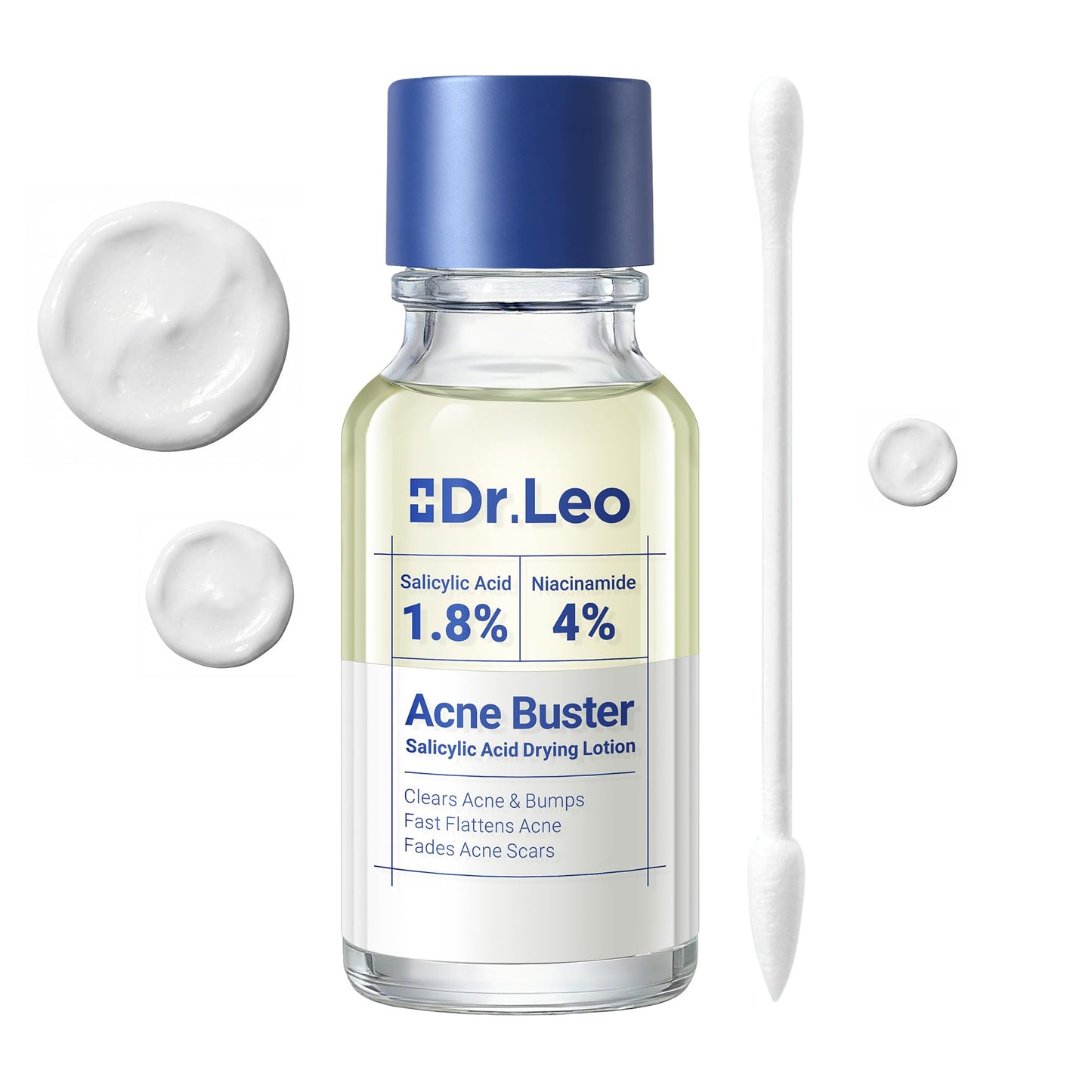Dr.Leo 1.8% Salicylic Acid Acne Treatment, Drying Lotion Acne Spot Treatment for Acne-Prone Sensitive Skin | Niacinamide, Fast Pimple Relief, Fades Beauty and Personal Care Dr.Leo
