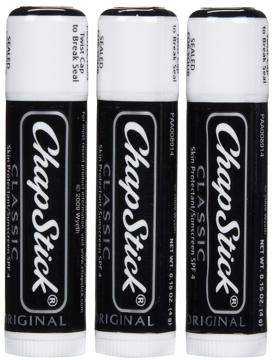 ChapStick Classic, Skin Protectant Flavored Lip Balm Tube, 3 Count (Pack of 1) Beauty & Personal Care ChapStick
