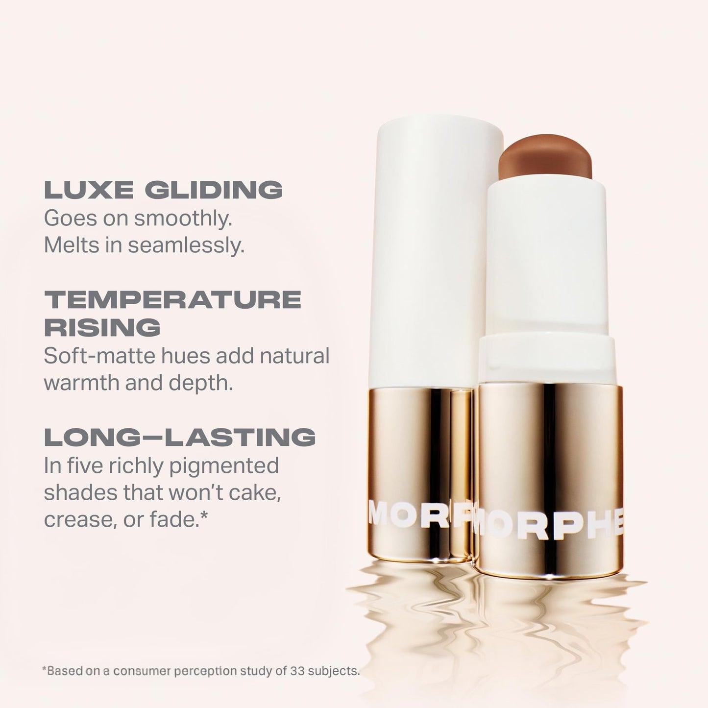 Morphe Sudden Heat Cream Bronzer Stick - Ulta-Creamy Soft Matte Bronzer Makeup & Complexion Stick with Vitamin E + Jojoba Oil - Face Bronzers Beauty & Personal Care MORPHE