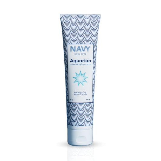 NAVY HAIR CARE Aquarian 3-in-1 Styling Cream | Lightweight Smoothing Leave-In, Heat Protectant & Curl Defining Cream | Anti-Frizz, UV Protection Beauty & Personal Care NAVY HAIR CARE