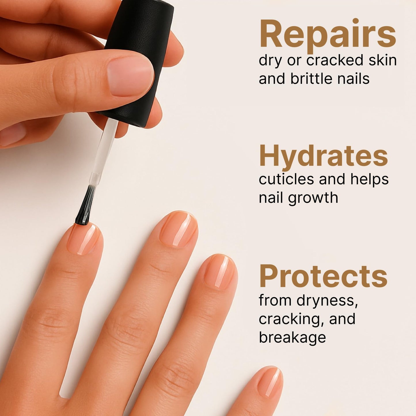 C CARE Cuticle Oil For Nails - Milk and Honey Nail Oil - Repairs Moisturizes and Strengthens Nails and Cuticles Overnight - Dropper & Brush included Beauty & Personal Care C CARE