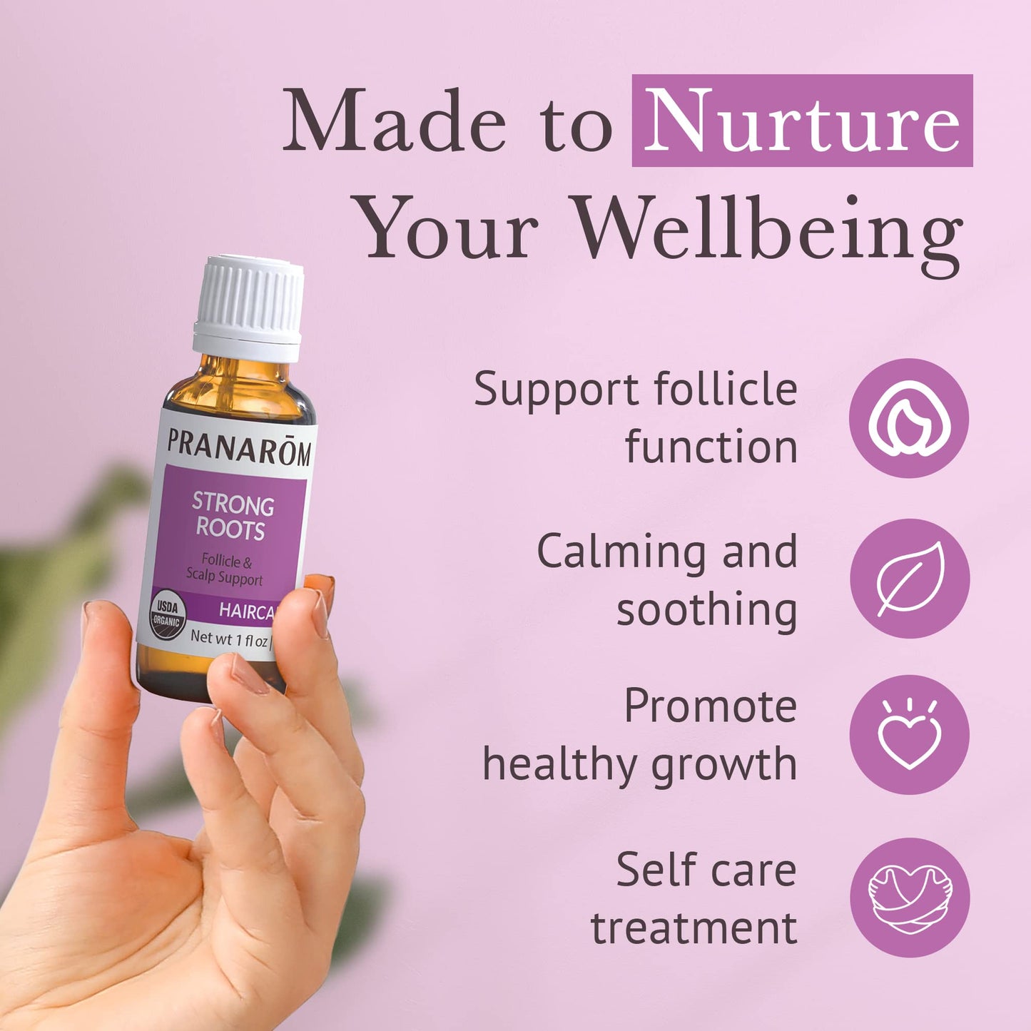 PRANAROM - Hair Strengthening & Scalp Support Oil (30ml) - 100% Pure Organic Essential Oil | USDA & ECOCERT Certified Beauty & Personal Care Pranarom