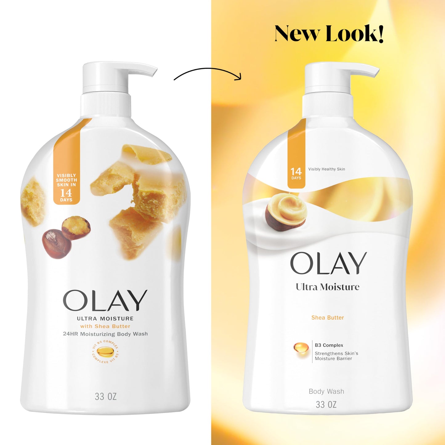 Olay Body Wash for Women, Ultra Moisture, 24/7 Moisture Barrier Repair, Hydrating Formula for Visibly Healthy Soft Skin, Vitamin B3 & Hyaluronic Beauty & Personal Care Olay