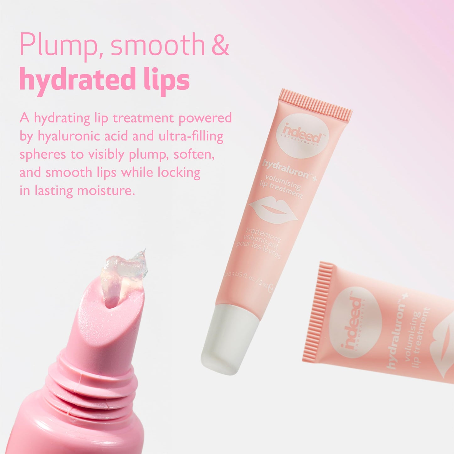 Indeed Laboratories Hydraluron Volumising Lip treatment: Treat, Soothe, Hydrate & Plump Size: 0.31 fl oz/9.3 ml Beauty & Personal Care INDEED