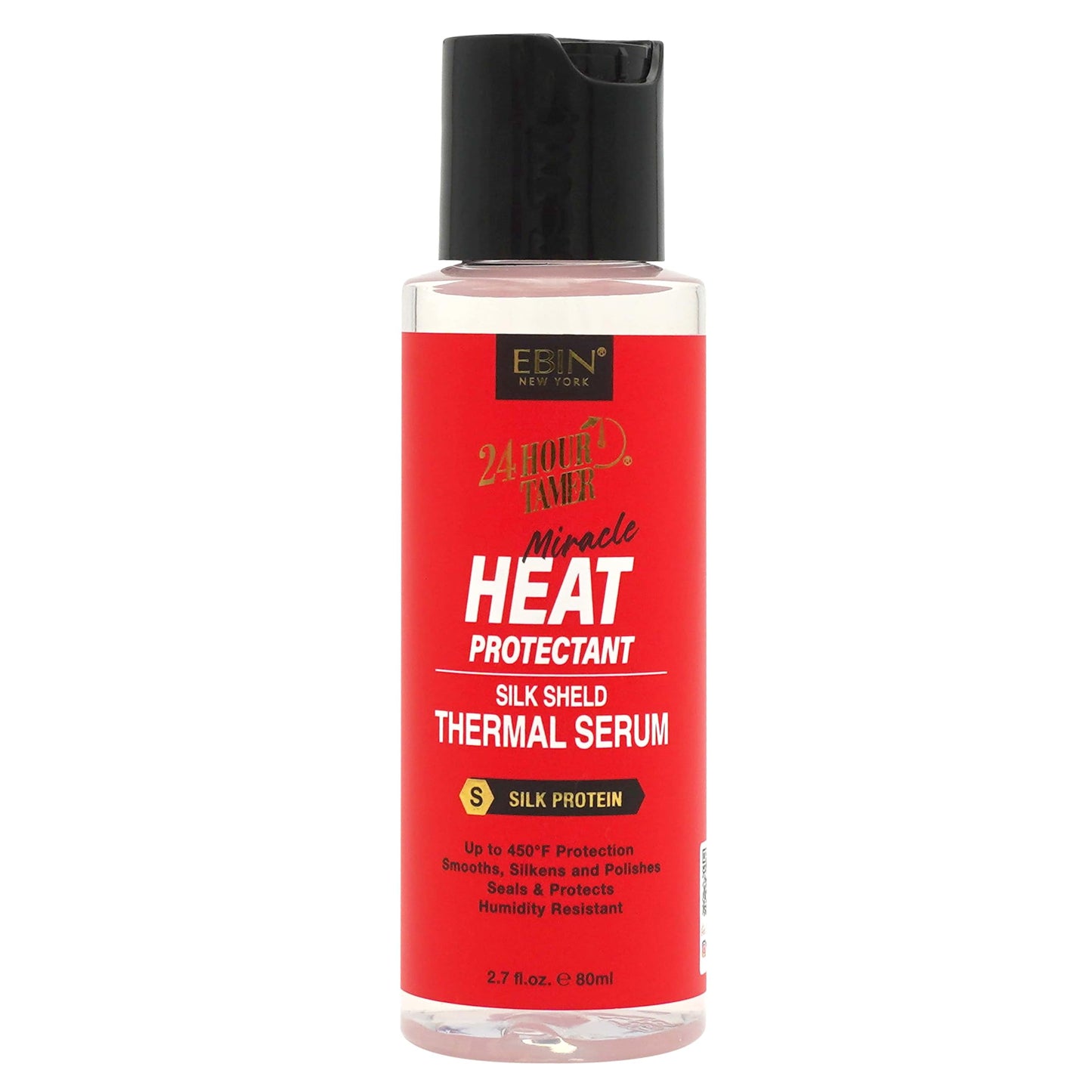EBIN NEW YORK 24hour Tamer Heat Protectant Shield Serum 2.7fl.oz/80ml Thermal Protection for Hair, Lightweight, Protects Heat Damage, Safe All Hair Beauty & Personal Care EBIN NEW YORK