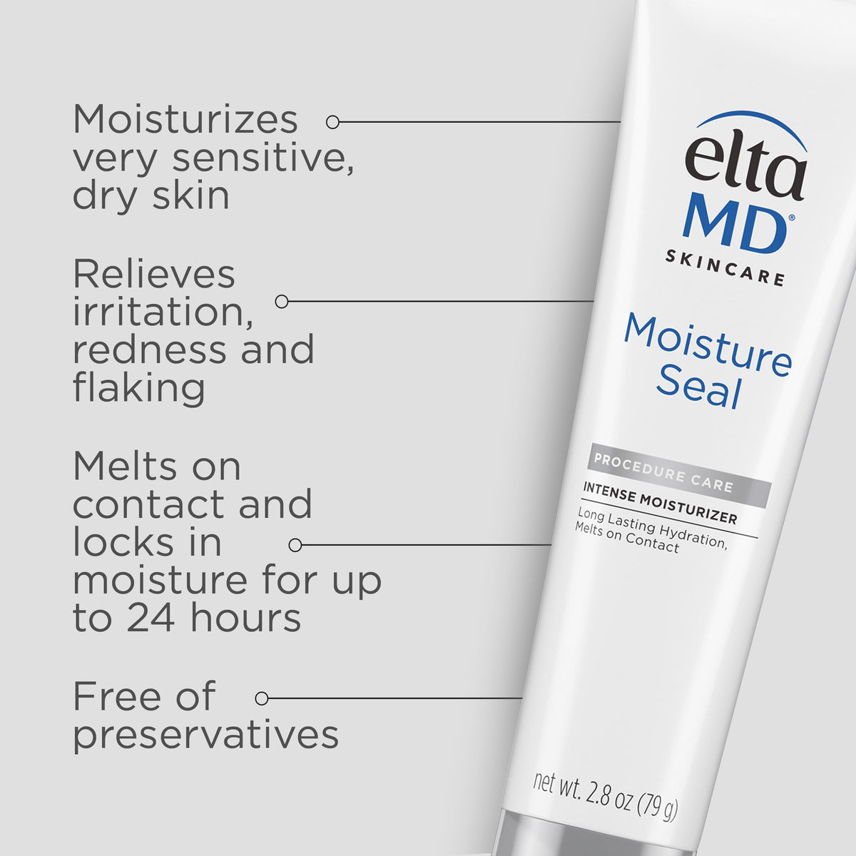 EltaMD Moisture Seal Skin Care Moisturizer - Dry Body and Face Moisturizer for Sensitive Skin, 2.8 oz Tube Beauty & Personal Care EltaMD