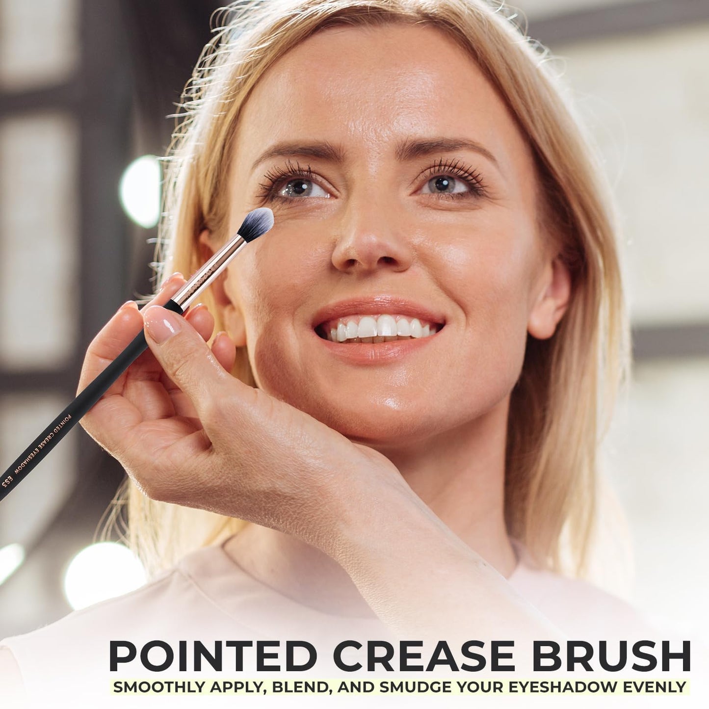 Profusion Cosmetics Pointed Crease Eyeshadow Brush - Soft Synthetic Fibers for Precision Blending & Smudge Control, Vegan Makeup Tool Beauty & Personal Care Profusion Cosmetics