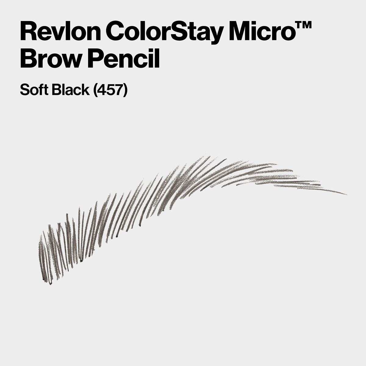 Revlon ColorStay Micro Eyebrow Pencil with Built In Spoolie Brush, Infused with Argan and Marula Oil, Waterproof, Smudgeproof, 457 Soft Black, 0.003 Beauty & Personal Care REVLON