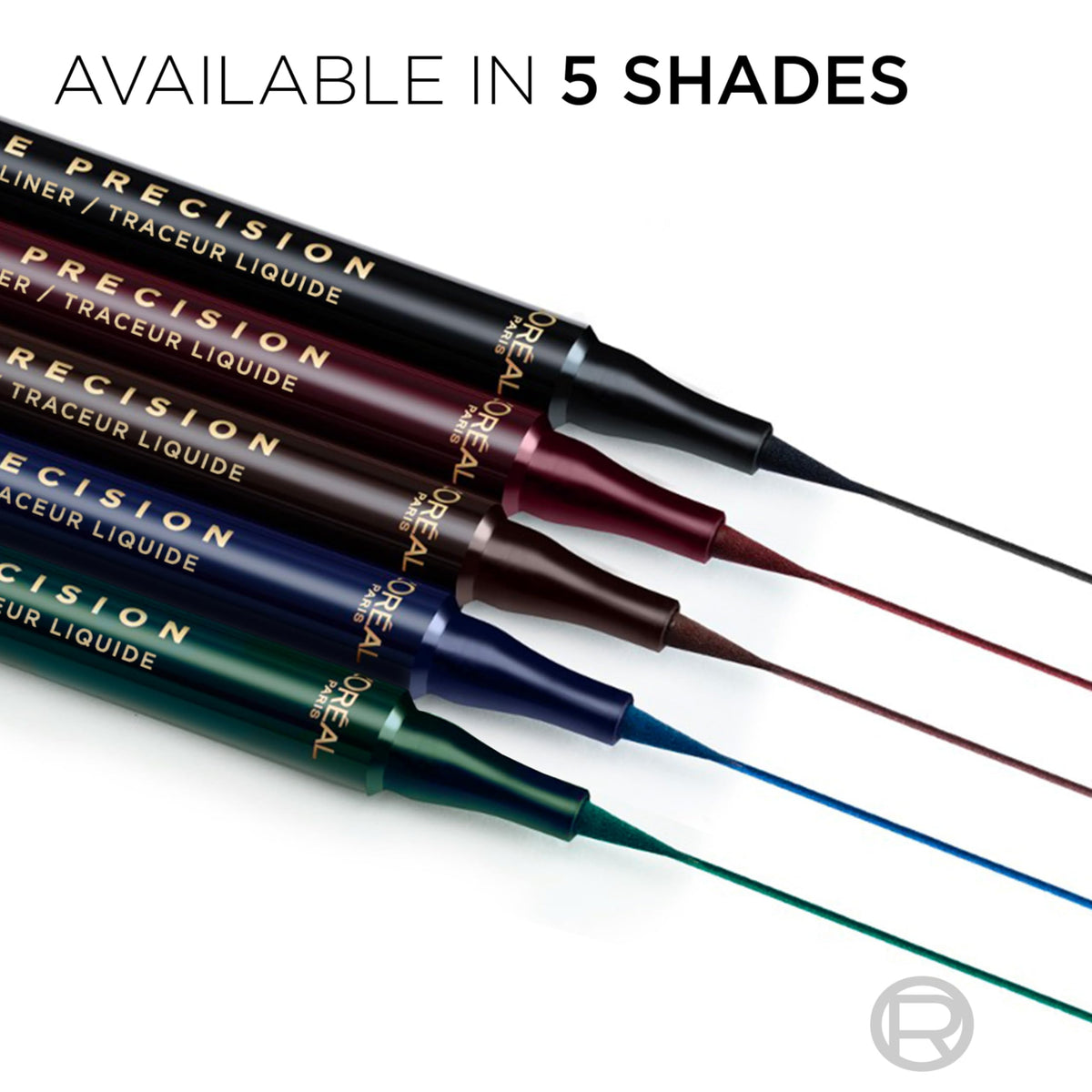 L'Oreal Paris Haute Precision Waterproof Liquid Eyeliner, Smudge-Proof Eye Liner with Micro-Tip, for up to 28HR Eye Makeup Wear, 040 Green Velvet