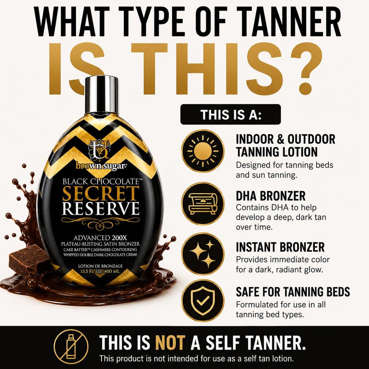 Brown Sugar Black Chocolate Secret Bronzer, 13.5oz