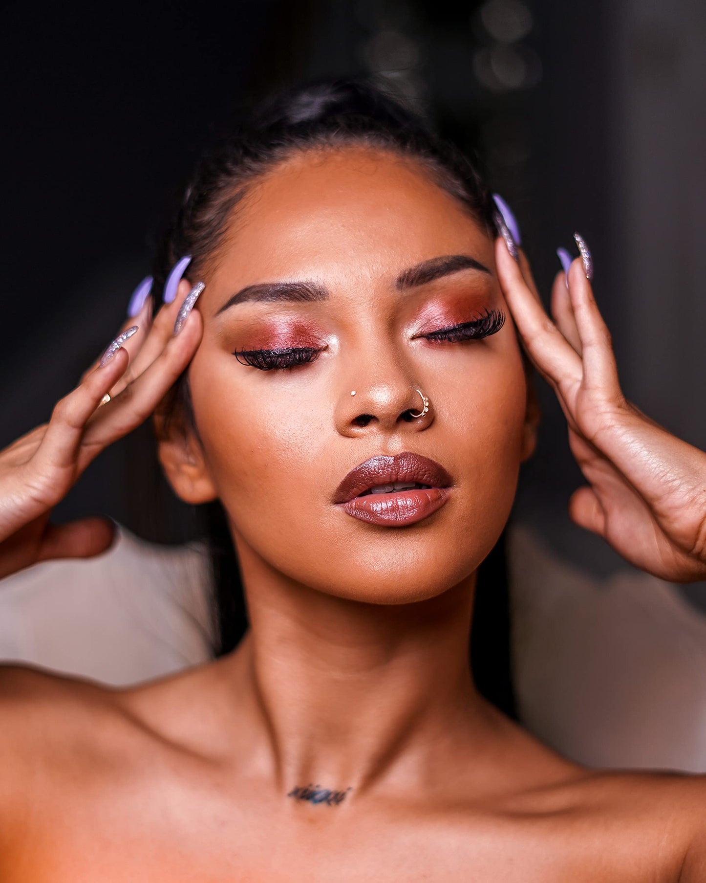 Skone Cosmetics | Professional Grade Makeup Brush | Eye Shadow | Eyebrows | Primer | Smudger | Nylon Brush (Brow Definer Brush) Beauty & Personal Care Skone