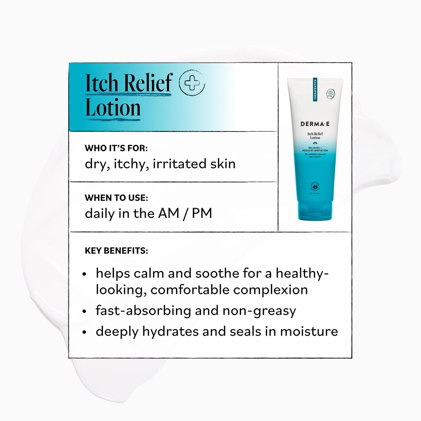 Derma E Itch Relief Lotion - Anti-Itch for Dry Skin - Soothing Itchy Skin Cream - Lightweight Body Lotion Calms and Moisturizes, 8 oz Beauty & Personal Care Derma E