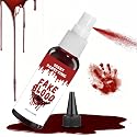 Fake Blood Splatter,2.01FL.OZ Vampire Blood Makeup,Halloween Fake Blood Spray Eye Blood Drops Body Paint?Blood Splatter for Clothes,Halloween Zombie Beauty & Personal Care TUHPIBK