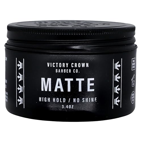 Victory Crown Matte Pomade High Hold & No Shine Hair Styling Wax for Natural & Sophisticated Looks, 3.4 Oz Beauty & Personal Care Victory Crown