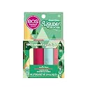 EOS Limited Edition Holiday Lip Balm, Raspberry Cloud & Blackberry Bellini, All-Day Moisture, Made for Sensitive Skin, 0.14 oz, 4-Pack, Clear Beauty & Personal Care eos