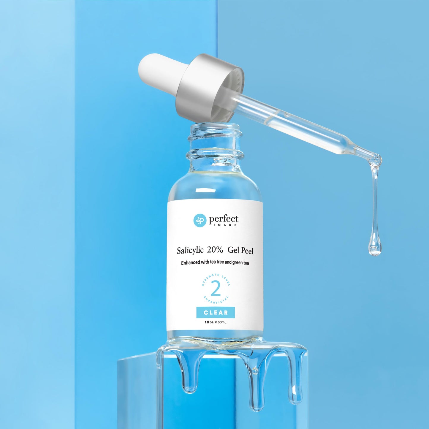 Salicylic Gel Chemical Peel - Enhanced with Green Tea Extract and Tea Tree Oil (20% Strength) Beauty & Personal Care Perfect Image