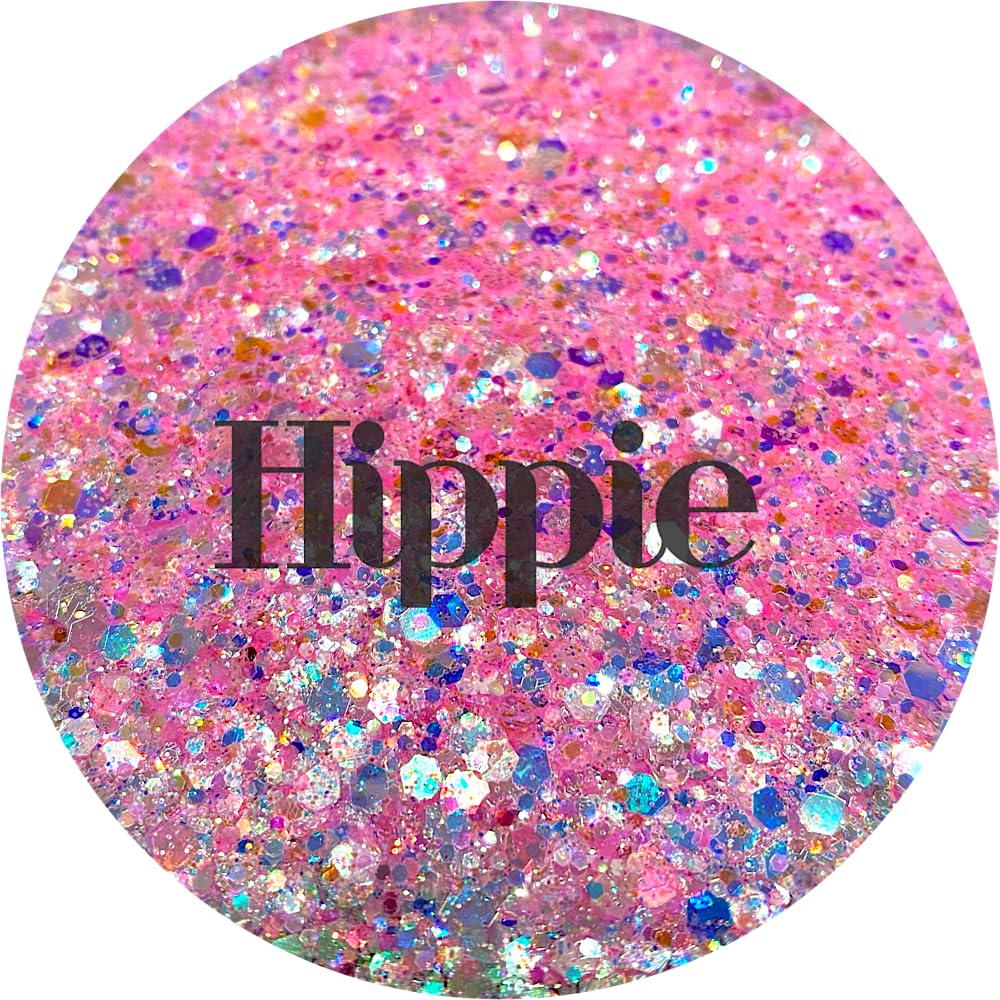 Pink Polyester Glitter | Craft Glitter | Glitter for Arts & Crafts | Tumblers | Cosmetics | Nails | Epoxy Resin Art | Slime | DIY | Body Glitter | 1 Beauty & Personal Care Glitter Heart Co.