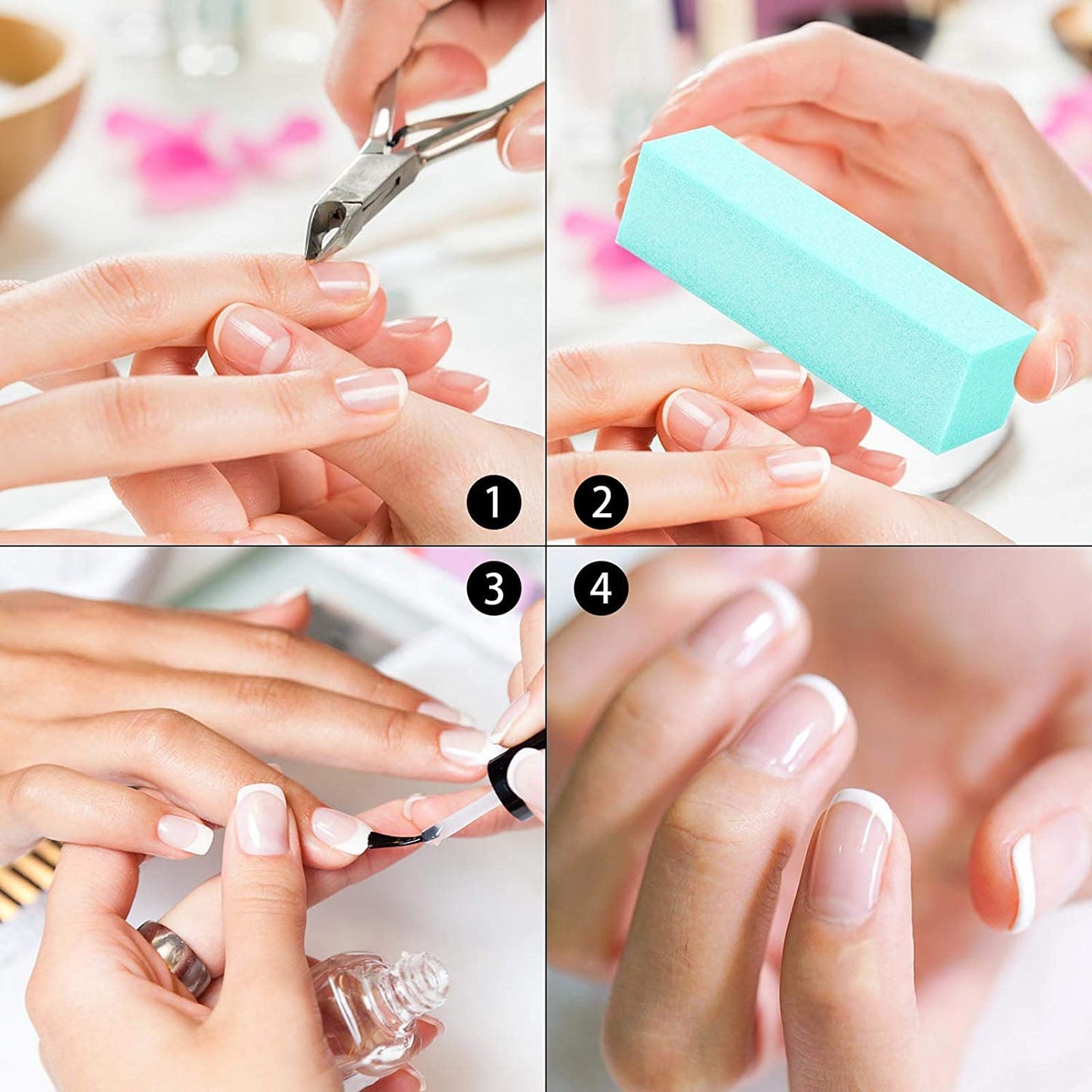 20 Pack Nail Buffers Blocks Sanding Buffing Nail Files Pedicure Manicure Tool 60/100 Grit ?Green Beauty & Personal Care acDesign