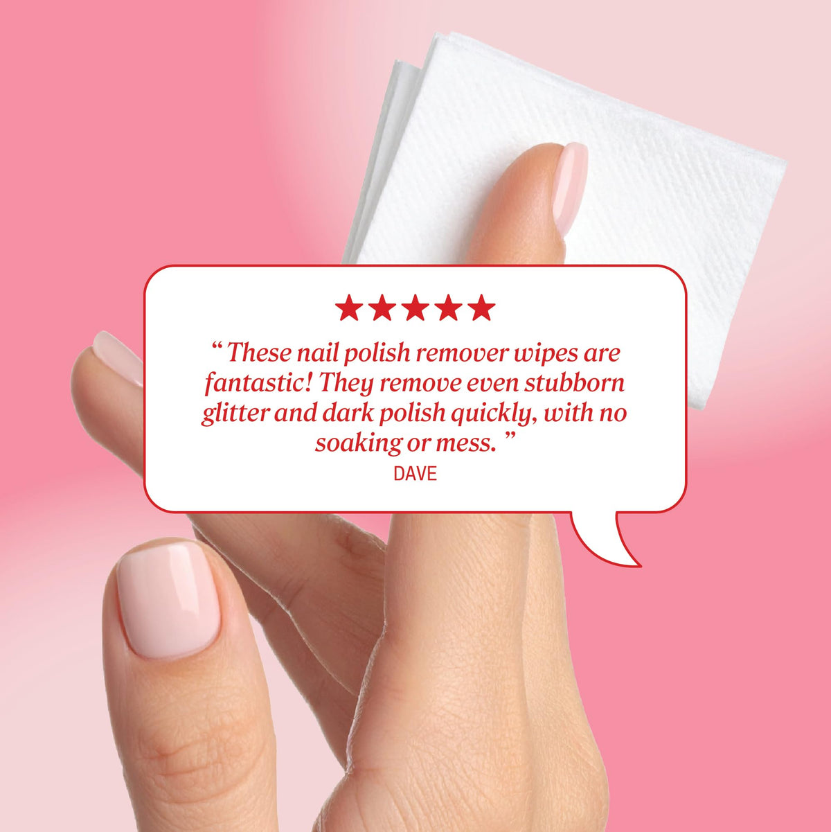 Onyx Professional Nail Polish Remover Pads, Acetone Wipes, 40 Wipes