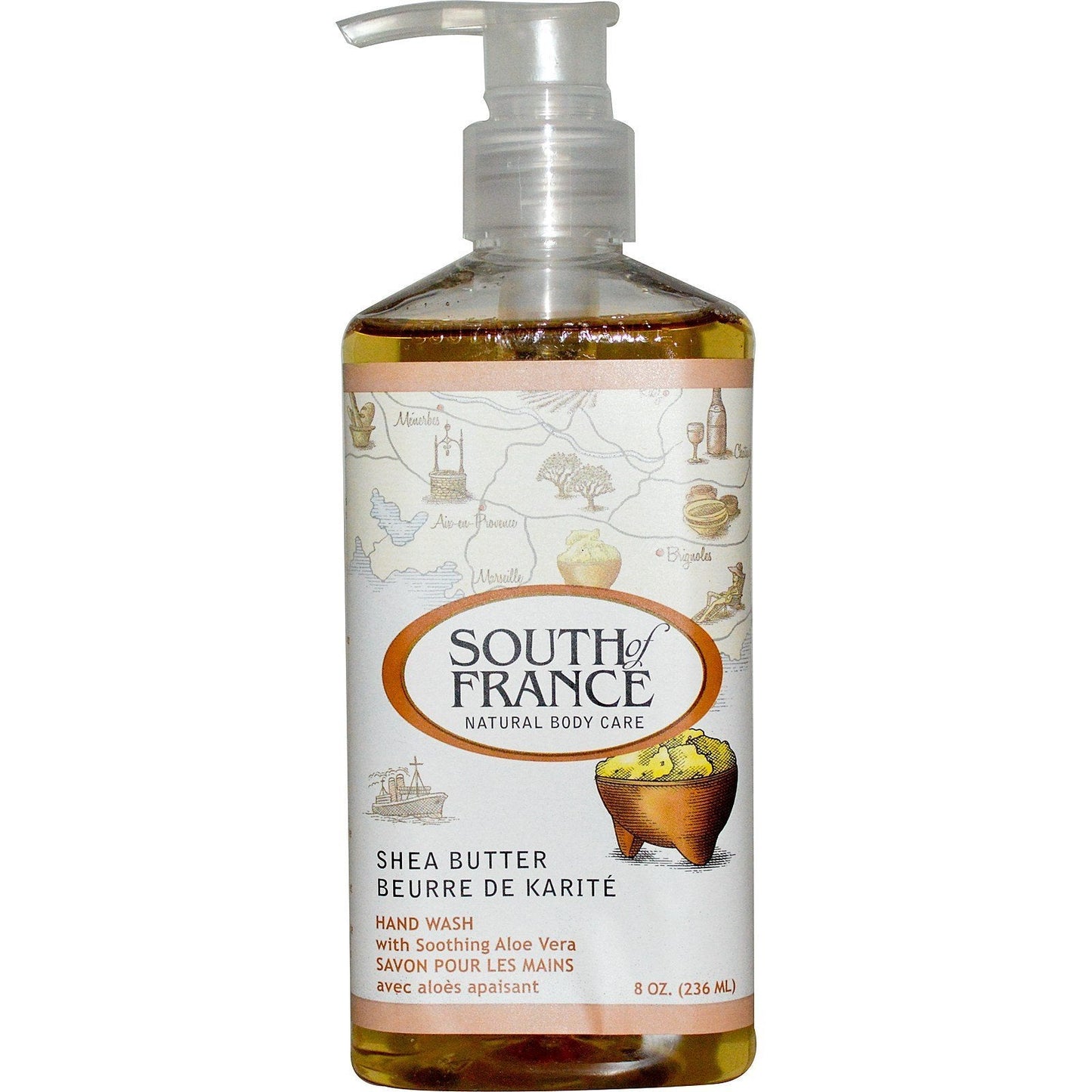 South of France, Shea Butter, Hand Wash with Soothing Aloe Vera, 8 oz (236 ml) - 2pc2 Beauty & Personal Care South Of France