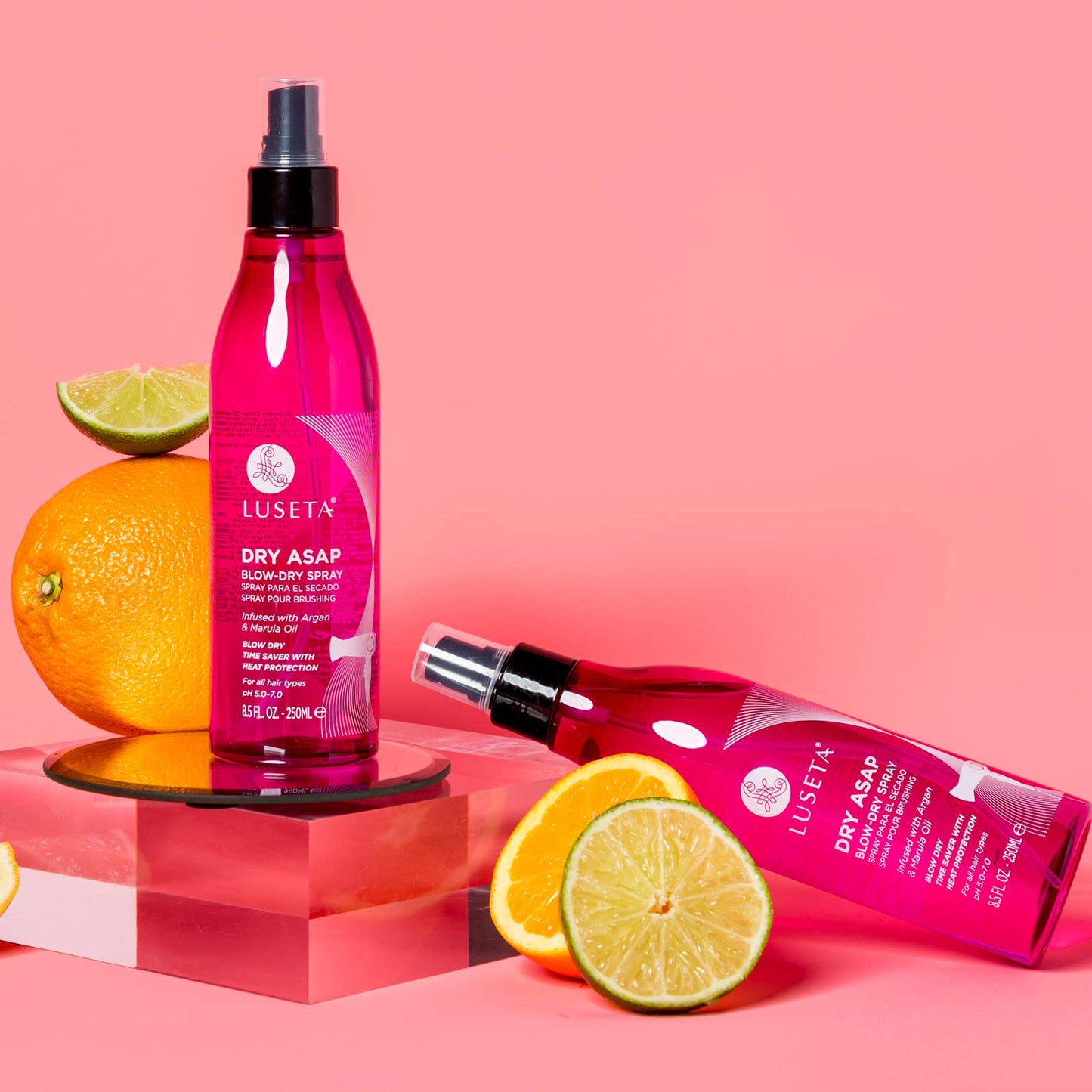 Luseta ASAP Blow-Dry Spray with Argan & Marula Oil - Heat Protectant for All Hair Types, Sulfate & Paraben Free, 8.5oz Beauty & Personal Care L LUSETA